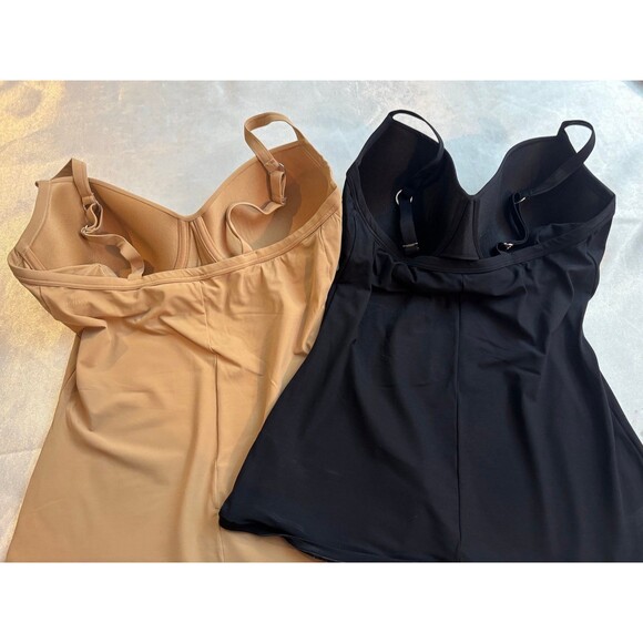 Women's Black and Tan Shapewear Slip - Picture 2 of 4